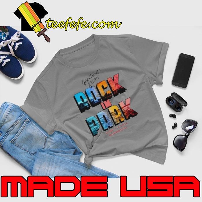 Rock Im Park Vintage Postcard Shirt