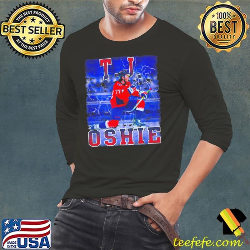 T.J. Oshie American professional ice hockey right winger and alternate captain Player Long Sleeve Tee
