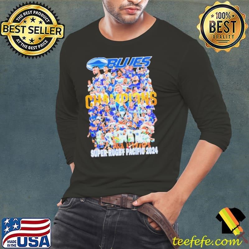 The Blues Super Rugby Pacific 2024 Champions Long Sleeve Tee