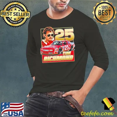 Tim Richmond 25 Folgers Retro 80S American race car driver from Ashland T-Shirt