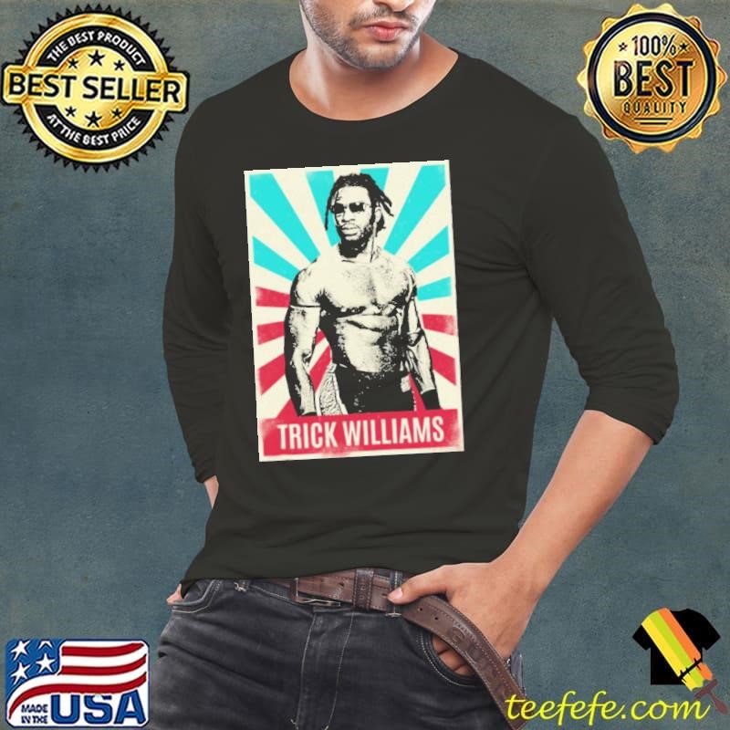 Trick Williams WWE Superstar Black Long Sleeve Tee