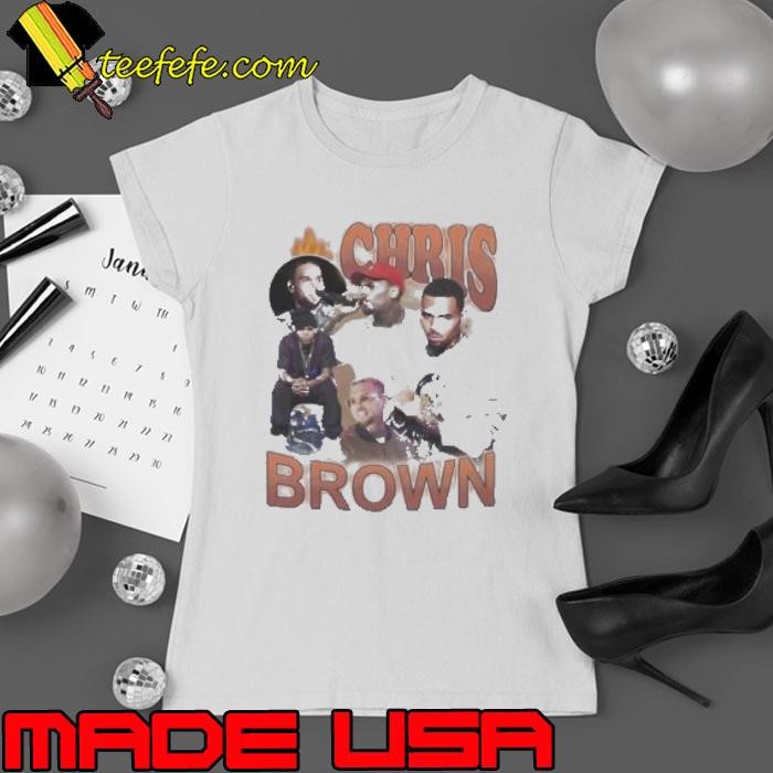 Vintage chris brown hip hop 2024 shirt+ Ladies tee
