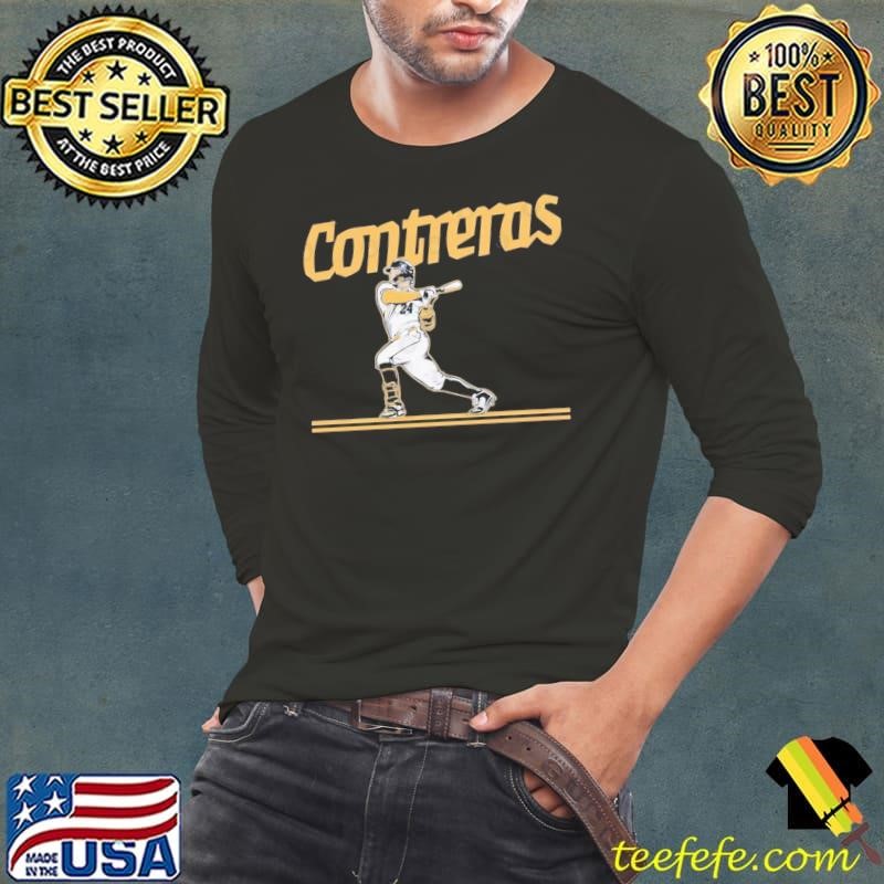 William Contreras Venezuelan professional baseball catcher Slugger Swing Long Sleeve Tee