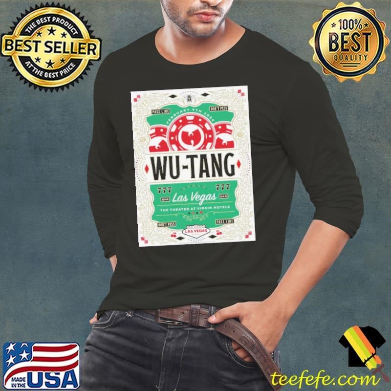 Wu-Tang Clan Las Vegas February 9 2024 Pass Line Don’t Pass The Theater At Virgin Hotels Shirt
