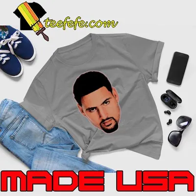 Klay Thompson Big Face Signature American professional basketball player shirt