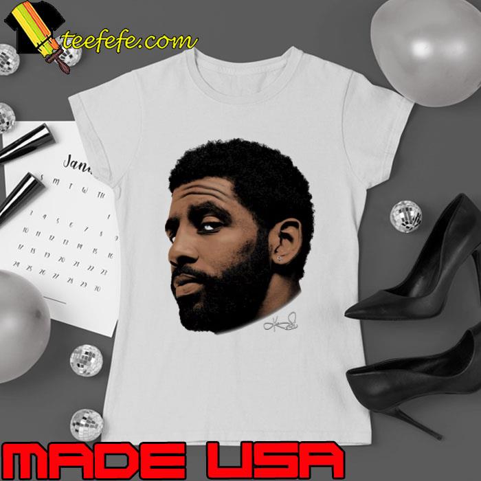 Kyrie Irving Big Face Signature American professional basketball player s Ladies tee Kyrie Irving Big Face Signature American professional basketball player s Ladies tee