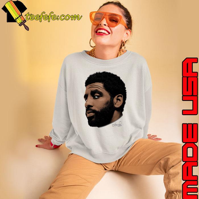 Kyrie Irving Big Face Signature American professional basketball player s Sweatshirt Kyrie Irving Big Face Signature American professional basketball player s Sweatshirt