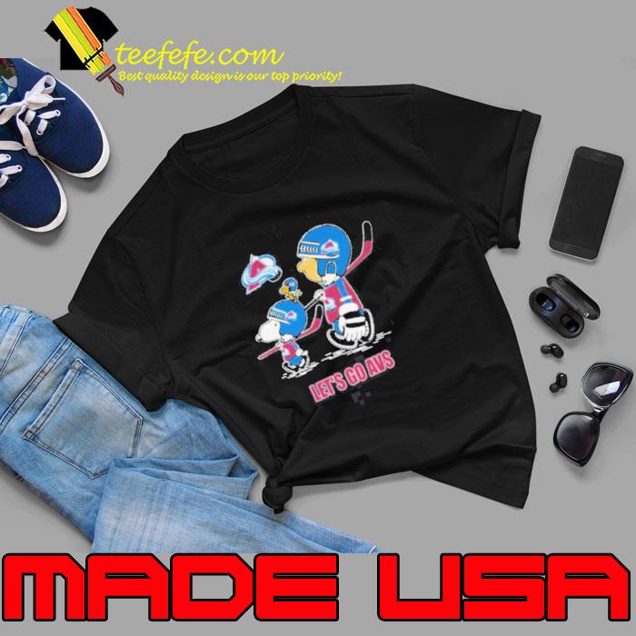 Peanuts Characters Walking Colorado Avalanche Let’s Go Avs Shirt Unisex Peanuts Characters Walking Colorado Avalanche Let’s Go Avs Shirt Unisex