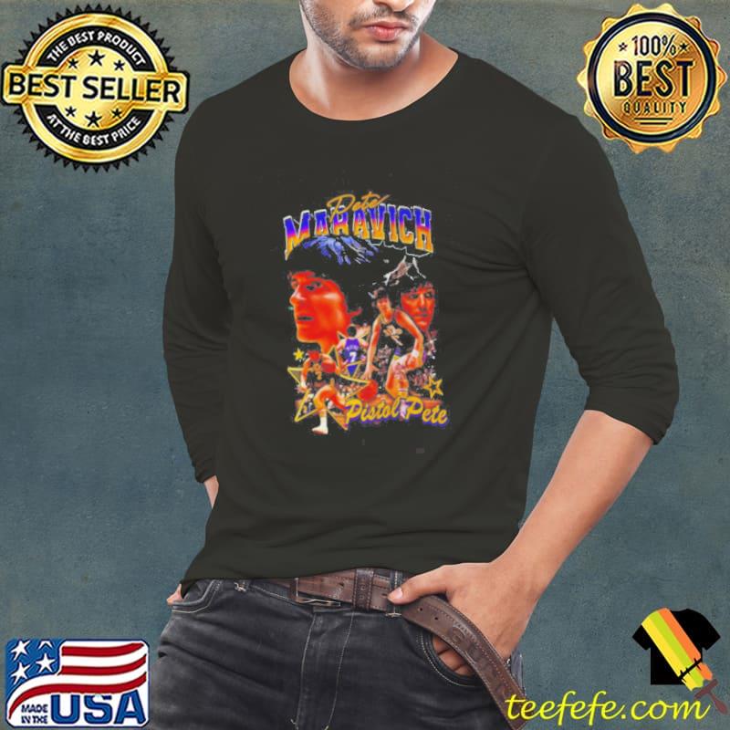 Pete Maravich Pistol Pete vintage s Long Sleeve Tee Pete Maravich Pistol Pete vintage s Long Sleeve Tee
