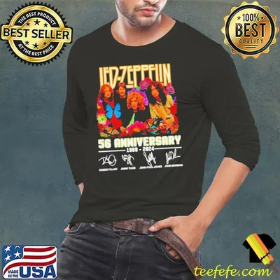 56th Anniversary Of Led Zeppelin 1968-2024 Music Fan Shirt