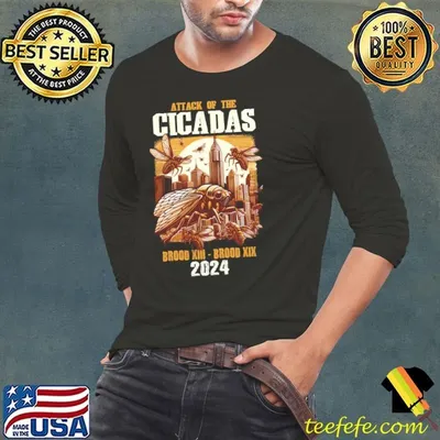 Attack Of The Cicada Brood Xiii Xix Cicada 2024 T-Shirt