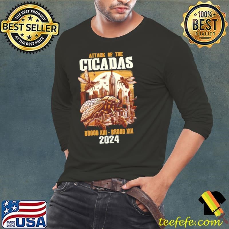 Attack Of The Cicada Brood Xiii Xix Cicada 2024 T-Shirt