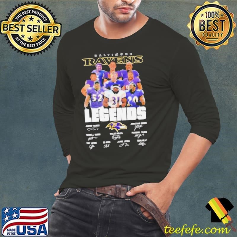 Baltimore Ravens The Legends Players Signatures Shirt