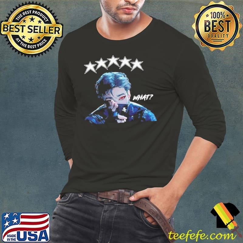 Bangchan Straykids 5 Star Long Sleeve Tee