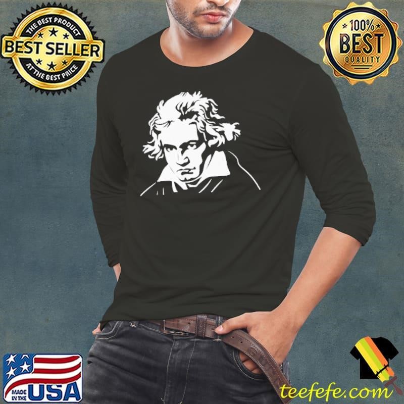 Beethoven Music Black Long Sleeve Tee