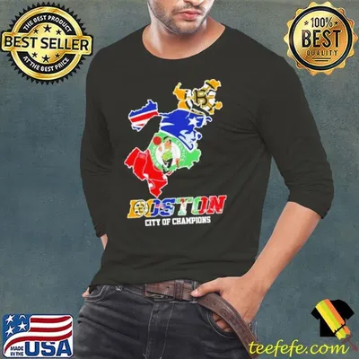 Boston Map Sports Teams Logo Boston City Of Champions Shirt