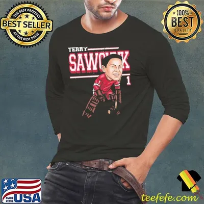 Canadian professional ice hockey goaltender terry sawchuk cartoon T-Shirt
