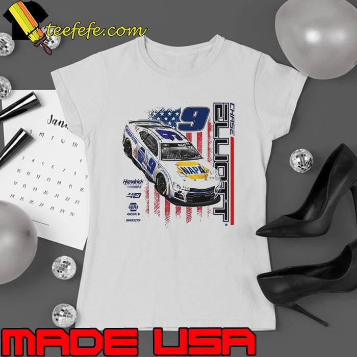 Chase Elliott #9 2024 NAPA Flag Ladies tee
