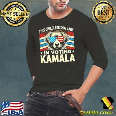 Childless Dog Lady US flag Vintage 2024 Sunglasses USa Flag T-Shirt