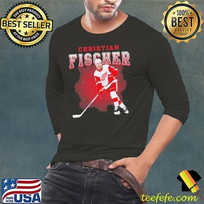 Christian Fischer American professional ice hockey Detroit Red Wings T-Shirt