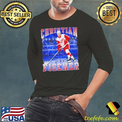 Christian Fischer American professional ice hockey forward Detroit Red Wings T-Shirt