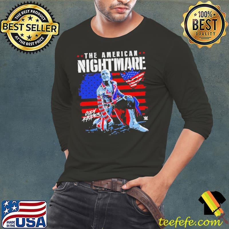 Cody Rhodes The American Nightmare American Flag Long Sleeve Tee