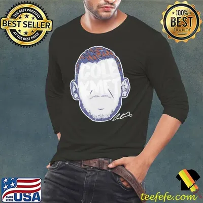 Cole kmet player silhouette American football tight end Chicago Bears T-Shirt