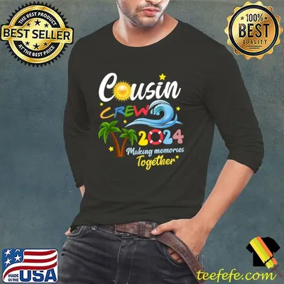 Cousin Crew 2024 Summer Vacation Beach Matching Family Trips T-Shirt