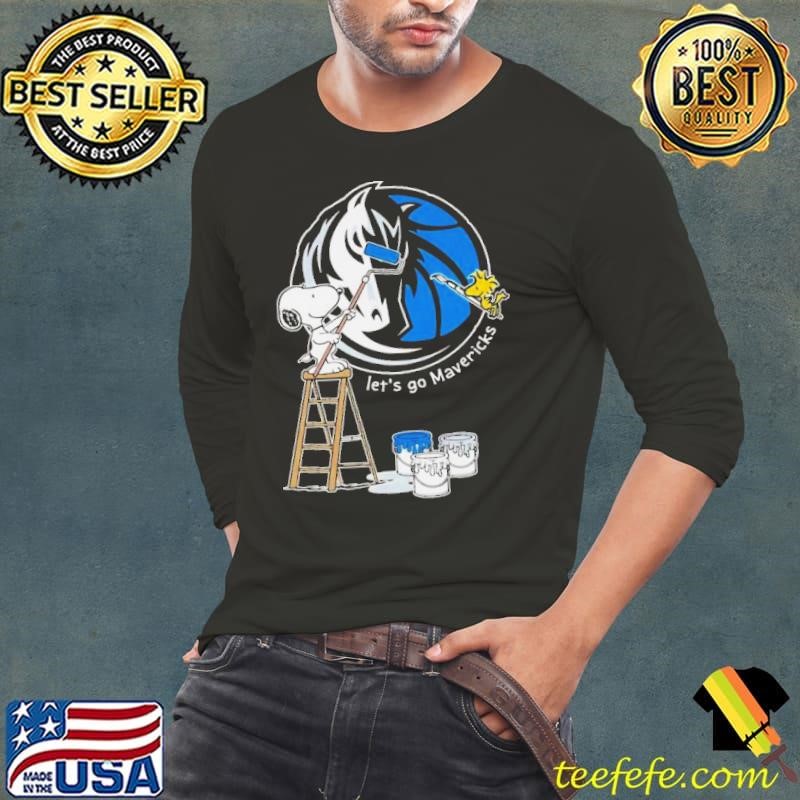 Dallas Mavericks Snoopy And Woodstock Let’s Go Mavericks 2024 Long Sleeve Tee