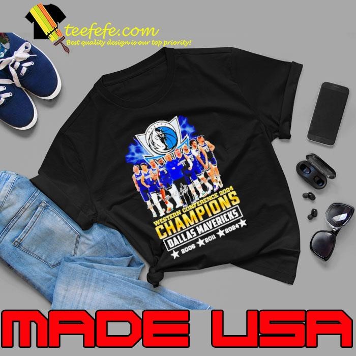 Dallas Mavericks Western Conference Champions 2024 Signatures Unisex