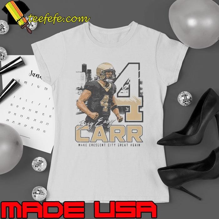 Derek Carr New Orleans Big Easy American football quarterback Ladies tee