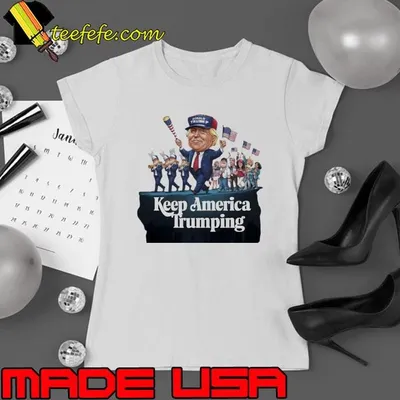 Donald Trump 2024 Keep America Trumping Usa Flag VOte T-Shirt