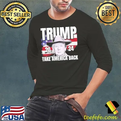 Donald Trump 2024 Take America Back Usa Flag Election T-Shirt