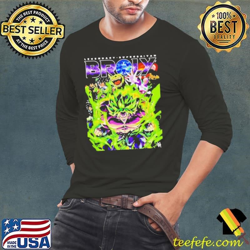 Dragon Ball Legendary Super Saiyan Broly Vintage Long Sleeve Tee