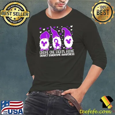 Dravet Syndrome Awareness Gnome One Fights Alone T-Shirt