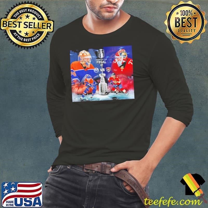 Edmonton Oilers vs. Florida Panthers 2024 NHL Stanley Cup Final Matchup Long Sleeve Tee