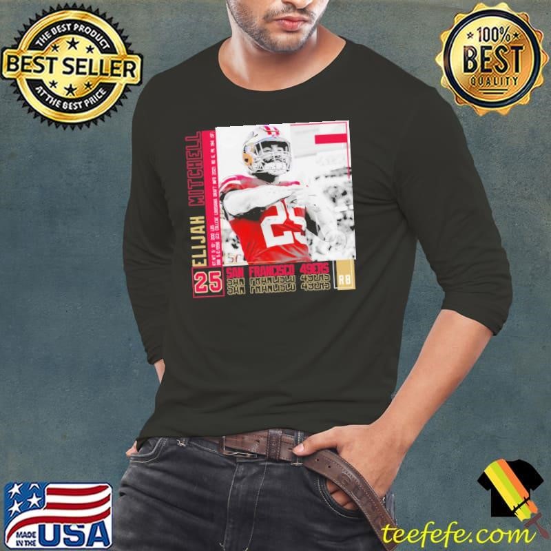 Elijah Mitchell American football running back for the San Francisco Long Sleeve Tee