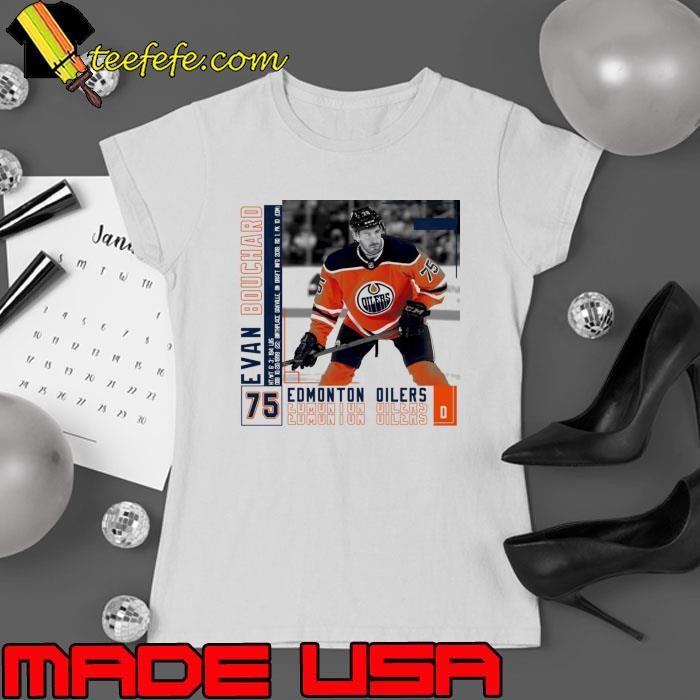 Evan bouchard Canadian professional ice hockey defenceman for Edmonton Oilers T-Shirt