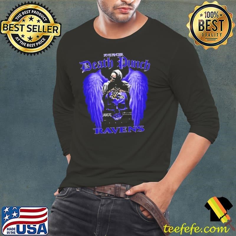Five Finger Death Punch Baltimore Ravens Long Sleeve Tee