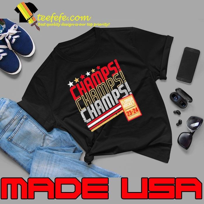 Florida Hockey Champs Champs Champs 2024 shirt