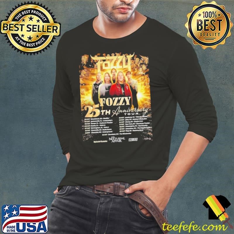 Fozzy Band Will Be Kicking Off 25-year Anniversary Celebration With Their 25th Anniversary Tour In The Usa Poster Long Sleeve Tee