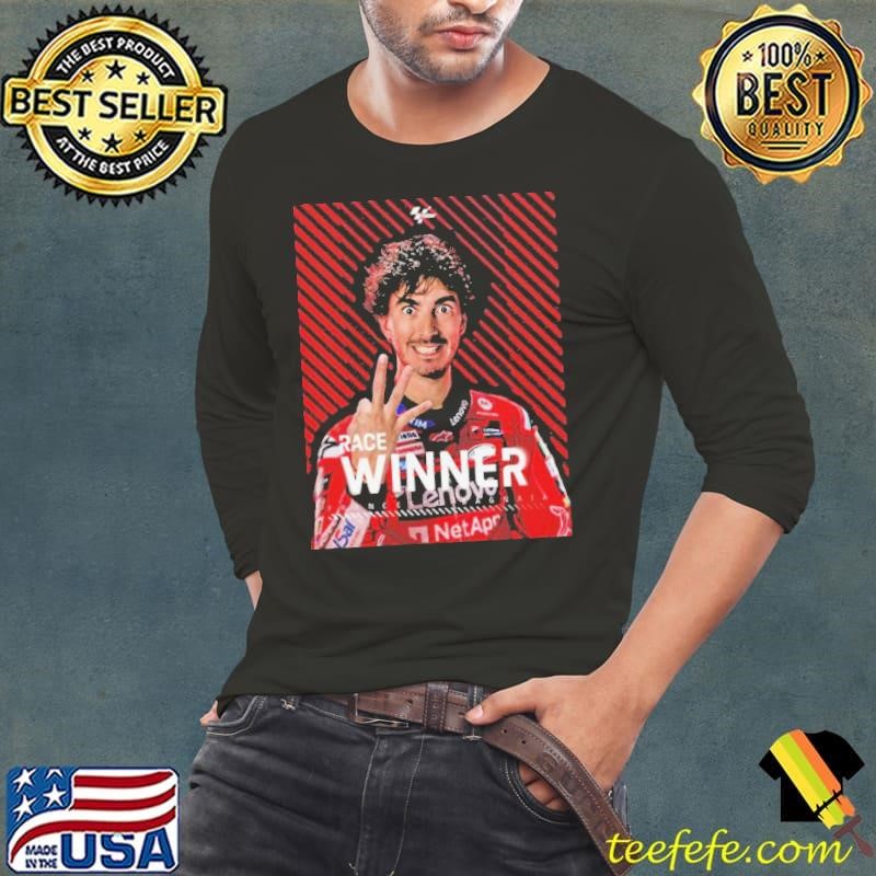 Francesco Bagnaia Winner Race MotoGP In Montmelo Barcelona 2024 Long Sleeve Tee