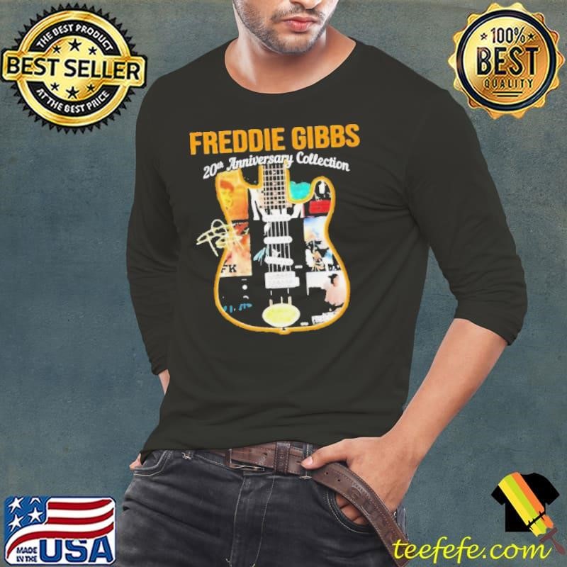 Freddie Gibbs Rapper Guitar Band 20th Anniversary Collection Shirt