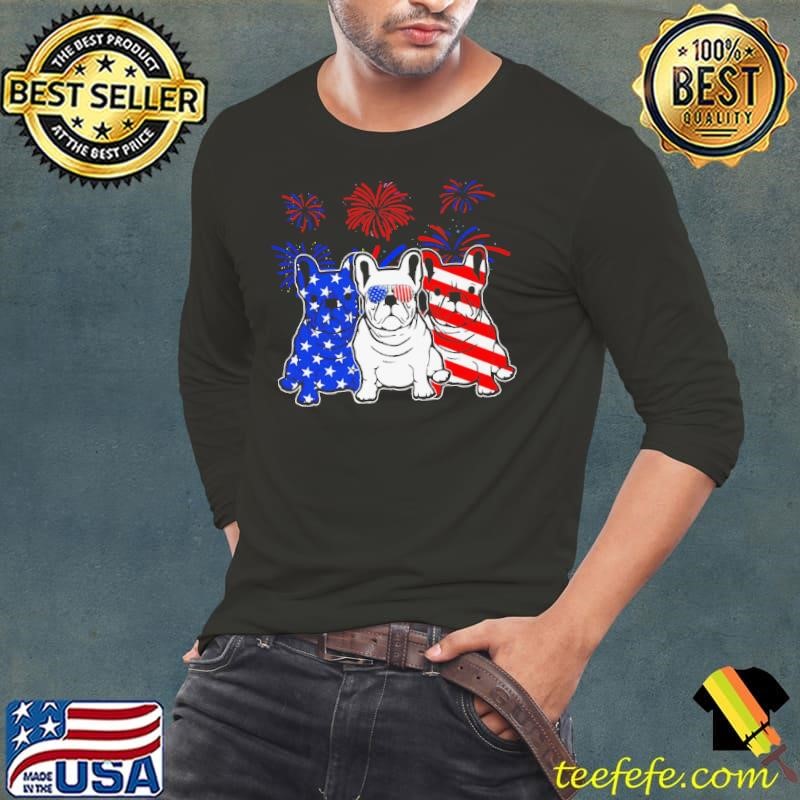 French Bulldog American Flag 4Th Of July Independence Day Shirt