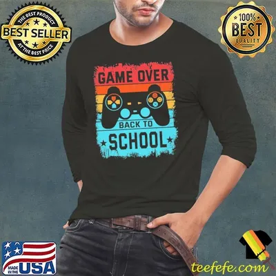 Game over Back to School Video Game Vintage T-Shirt