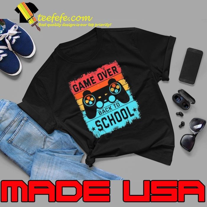 Game over Back to School Video Game Vintage Unisex
