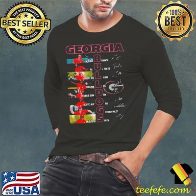 Georgia Bulldogs 2024 Times Starting Line Up Shirt