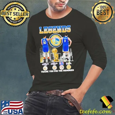 Golden State Warriors Stephen Curry – Klay Thompson Signature Thank You For The Memories Shirt