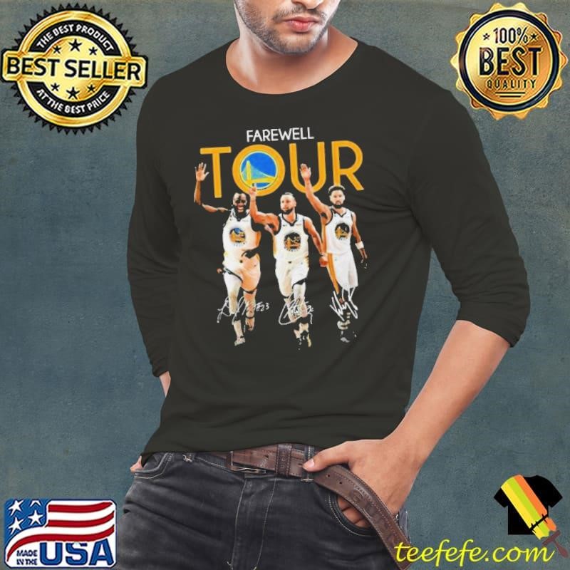 Golden State Warriors Thompson Curry Green Farewell Tour Signatures shirt