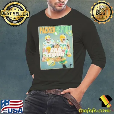 Green Bay Packers The Fab Four Packer Report Cover Shirt